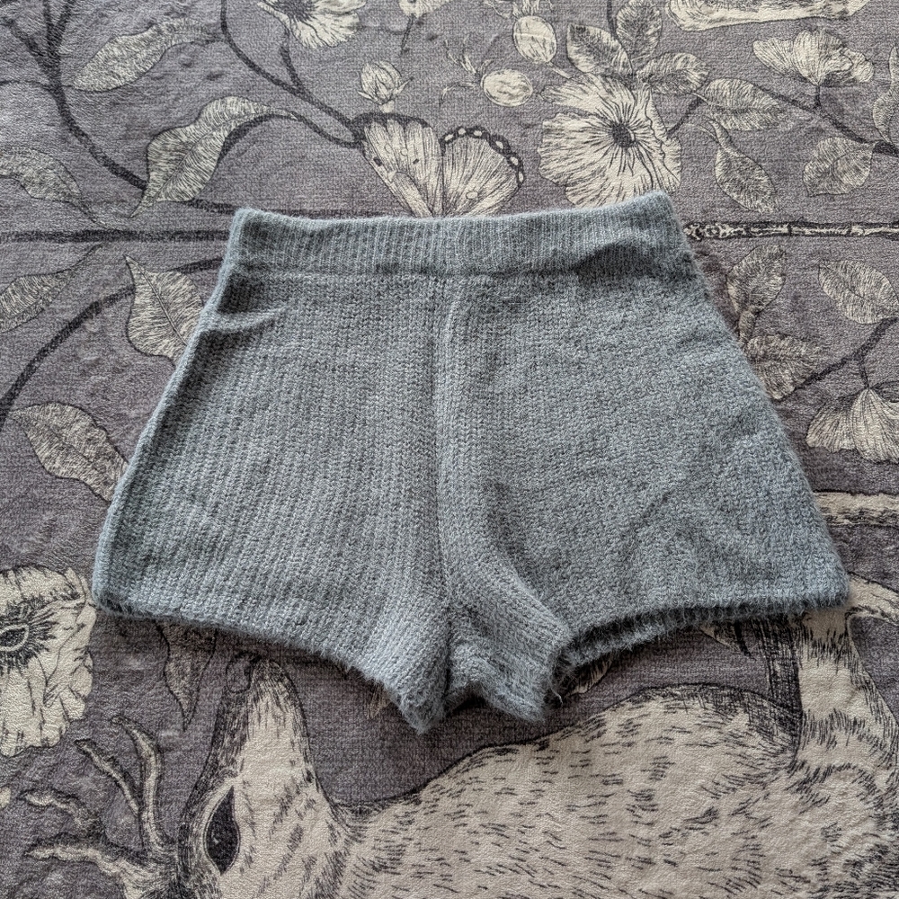 Fuzzy Knit Shorts